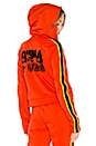 view 1 of 5 Fitted Tearaway Track Jacket in Cherry Tomato