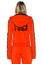 view 4 of 5 Fitted Tearaway Track Jacket in Cherry Tomato