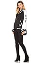 view 2 of 3 Kimono Tricot Track Jacket ini Black & White in Black & White