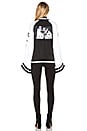 view 3 of 3 Kimono Tricot Track Jacket ini Black & White in Black & White