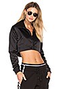 view 1 of 4 BLOUSON SPORTIF CROPPED in Black