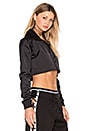 view 2 of 4 BLOUSON SPORTIF CROPPED in Black