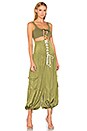 view 4 of 4 PANTALON DJINN FAÇON CORSET in Olive Branch