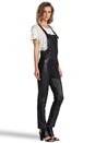 view 2 of 5 Maverick Leather Overalls in Black