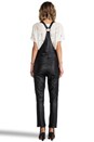 view 3 of 5 Maverick Leather Overalls in Black