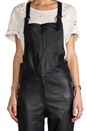view 4 of 5 Maverick Leather Overalls in Black