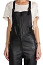 view 5 of 5 Maverick Leather Overalls in Black