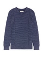 view 5 of 4 Neptune Cable Knit Sweater in Navy
