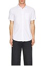 view 3 of 3 The Short Sleeve Saltaire Shirt in White