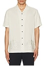 view 4 of 4 x White Lotus The Marine Camp Shirt in White Lotus