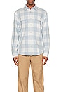 view 3 of 3 The Dunewood Flannel Shirt in Light Blue