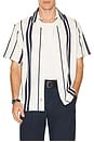 view 3 of 4 Babylon Camp Shirt in New Beach Stripe