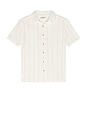 view 4 of 4 Oasis Textured Short Sleeve Shirt in Shell Stripe