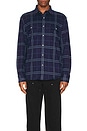 view 3 of 3 The Dunewood Flannel Shirt in Navy