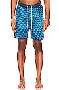 view 4 of 4 Anchor Swim Shorts in Blue Art Waves