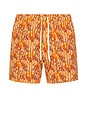 view 1 of 4 x White Lotus The Bungalow Swim Trunk in Sunny Bamboo