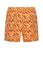 view 2 of 4 x White Lotus The Bungalow Swim Trunk in Sunny Bamboo