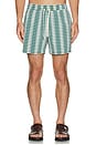view 4 of 5 The Bungalow Swim Trunks in Green Sardine