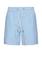 view 1 of 5 The Bayberry Swim Trunks in Blue Tiles
