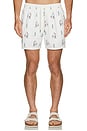 view 4 of 5 The Bungalow Swim Trunks in White Windsurfer