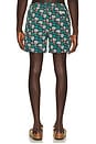 view 2 of 5 MAILLOT DE BAIN in Navy Palm Tiles