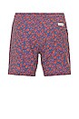 view 2 of 3 The Bayberry Trunk in Red Mini Floral