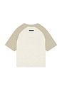 view 2 of 2 Kids Signature Baseball Tee in Oatmeal & Seal