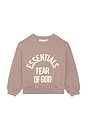 view 1 of 2 Kids Campus 90's Crewneck Sweatshirt in Faded Mauve