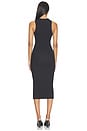 view 3 of 5 Fitted Long Tank Dress in Vintage Black