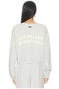 view 3 of 4 JERSEY RELAXED HALF ZIP in Washed Overcast