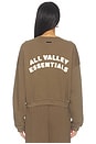 view 3 of 4 JERSEY RELAXED HALF ZIP in Washed Moss