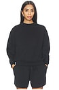 view 2 of 6 Fleece Classic Fit Crewneck in Black