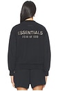 view 4 of 6 Fleece Classic Fit Crewneck in Black