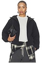 view 1 of 5 BLOUSON FULL ZIP HOODED ANORAK in Vintage Black