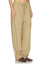 view 2 of 6 PANTALON PLEAT FRONT DRAWSTRING  in Dune