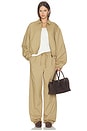 view 5 of 6 PANTALON PLEAT FRONT DRAWSTRING  in Dune