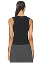 view 3 of 5 Rib Tank Top in Vintage Black