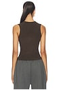 view 3 of 5 Rib Tank Top in Brown