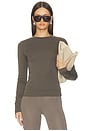 view 1 of 5 CAMISETA DE MANGA LARGA FITTED in Brown