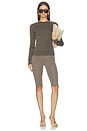 view 4 of 5 CAMISETA DE MANGA LARGA FITTED in Brown