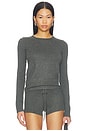 view 1 of 4 T-SHIRT SLIM LONG SLEEVE in Iron Grey
