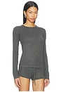 view 2 of 4 T-SHIRT SLIM LONG SLEEVE in Iron Grey