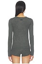 view 3 of 4 T-SHIRT SLIM LONG SLEEVE in Iron Grey