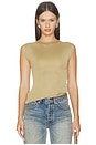 view 1 of 4 Soft Rib Fitted Tank Top in Dune