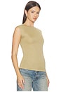 view 2 of 4 Soft Rib Fitted Tank Top in Dune