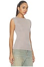 view 2 of 4 Soft Rib Fitted Tank Top in Seal