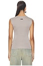 view 3 of 4 Soft Rib Fitted Tank Top in Seal