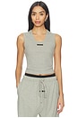 view 1 of 5 Rib Tank Top in Concrete Heather