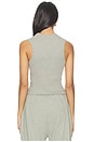 view 3 of 5 Rib Tank Top in Concrete Heather