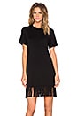 view 1 of 4 Fringe T Shirt Dress in Black